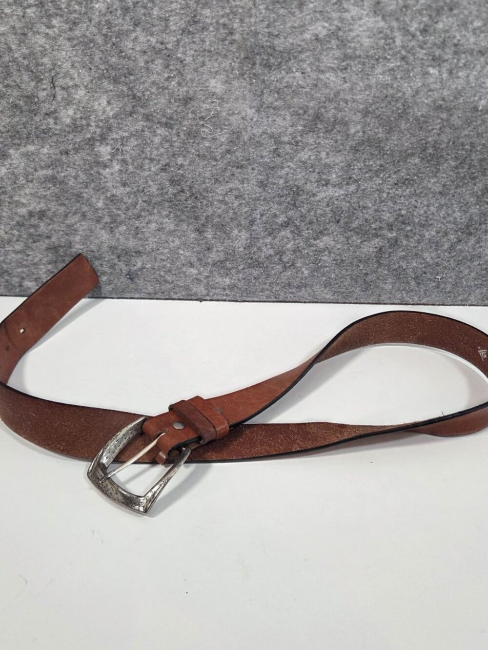 Silpada Designs Brown Leather Belt Large Minimalist Classic